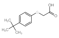 [(4-叔丁基苯基)硫代]乙酸 结构式