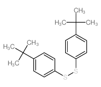 双[4-叔丁基苯基]二硫化物 结构式