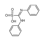 (Phenylamino)(phenylimino)methanesulfonic acid 结构式
