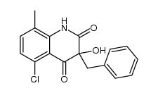 5-氯-3-羟基-8-甲基-3-(苯甲基)-2,4(1H,3H)-喹啉二酮 结构式