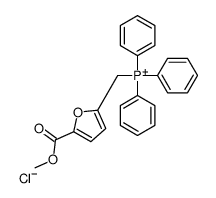 (5-Methoxycarbonylfuran-2-ylmethyl)triphenylphosphonium Chloride 结构式