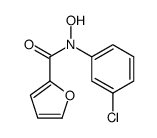 2-Furancarboxamide, N-(3-chlorophenyl)-N-hydroxy- 结构式
