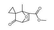 Spiro[cyclopropane-1,2'-[7]oxabicyclo[2.2.1]hept[5]ene]-6'-carboxylic acid, 1'-methyl-3'-oxo-, methyl ester 结构式
