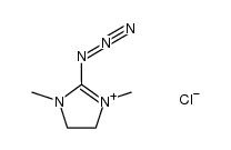 2-叠氮基-1,3-二甲基咪唑啉鎓氯化物 结构式