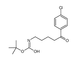 氨基甲酸[5-(4-氯苯基)-5-氧代戊基]-1,1-二甲基乙酯 结构式