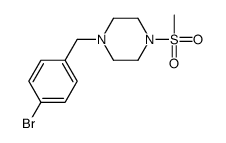 1-(4-溴苄基)-4-甲磺酰基哌嗪 结构式