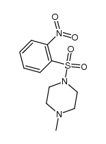 1-甲基-4-(2-硝基苯磺酰基)哌嗪 结构式