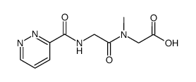 Glycine, N-methyl-N-[N-(3-pyridazinylcarbonyl)glycyl]- (9CI) 结构式