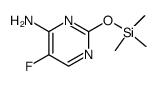 5-氟-2-[(三甲基硅基)氧基]-4-嘧啶胺 结构式