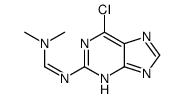 N'-(6-氯-9H-嘌呤-2-基)-N,N-二甲基甲脒 结构式