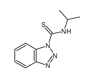 1H-Benzotriazole-1-carbothioamide, N-(1-methylethyl)- 结构式