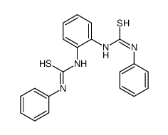 1,1'-benzene-1,2-diylbis[3-phenyl(thiourea)] 结构式