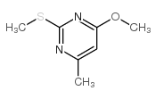 6-甲基-4-甲氧基-2-甲硫基嘧啶 结构式
