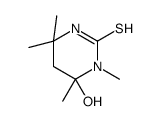 2(1H)-Pyrimidinethione, tetrahydro-6-hydroxy-1,4,4,6-tetramethyl- 结构式