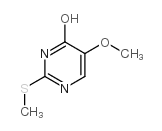 5-甲氧基-2-甲硫基嘧啶-4-醇 结构式