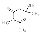 1,4,4,6-四甲基-3,4-二氢嘧啶-2(1H)-硫酮 结构式