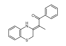 1-Propanone, 2-(2H-1,4-benzothiazin-3(4H)-ylidene)-1-phenyl- 结构式