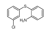 2-[(3-氯苯基)硫代]苯胺 结构式