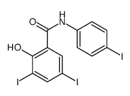 3-碘-N-(3,4-二碘苯基)-2-羟基苯甲酰胺 结构式