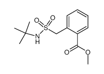Benzoic acid, 2-[[[(1,1-dimethylethyl)amino]sulfonyl]methyl]-, methyl ester 结构式