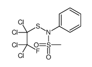 N-phenyl-N-[(1,1,2,2-tetrachloro-2-fluoroethyl)thio]methanesulphonamide 结构式