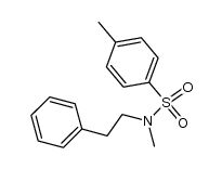 N,4-二甲基-N-(2-苯乙基)苯磺酰胺 结构式