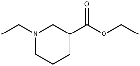 1-乙基-3-哌啶甲酸乙酯 结构式
