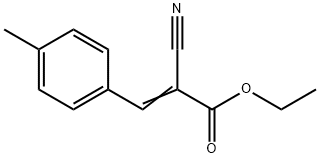 2-氰基-3-(对甲苯基)丙烯酸乙酯 结构式