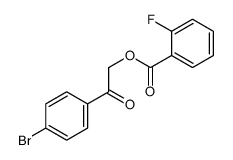 2-氟苯甲酸-2-(4-溴苯基)-2-氧代乙酯 结构式