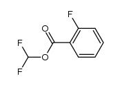 2-氟苯甲酸二氟甲酯 结构式