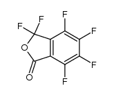 3,3,4,5,6,7-六氟-1(3H)-异苯并呋喃酮 结构式