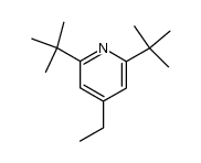 2,6-二叔丁基-4-乙基吡啶 结构式
