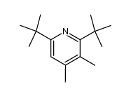 2,6-二叔丁基-3,4-二甲基吡啶 结构式
