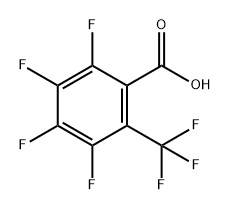 2,3,4,5-四氟-6-(三氟甲基)苯甲酸 结构式