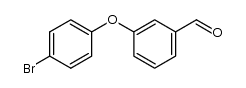 3-(4-溴苯氧基)苯甲醛 结构式