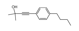 4-(4-丁基苯基)-2-甲基-3-丁炔-2-醇 结构式