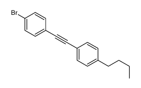 1-溴-4-[(4-丁基苯基)乙炔基]苯 结构式