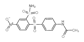 4-[(4-硝基-2-磺酰基苯基)-磺酰基]-4-乙酰苯胺 结构式