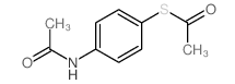 N-(4-acetylsulfanylphenyl)acetamide 结构式