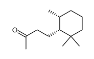 2-Butanone, 4-(2,2,6-trimethylcyclohexyl)-, (1R-trans)- (9CI) 结构式