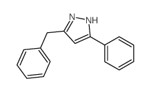 1H-Pyrazole,3-phenyl-5-(phenylmethyl)- 结构式