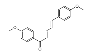 1,5-双(4-甲氧基苯基)-2,4-戊二烯-1-酮 结构式