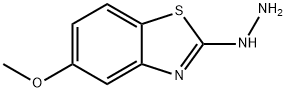 2-肼基-5-甲氧基-1,3-苯并噻唑 结构式