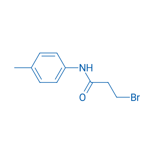 3-溴-N-(4-甲基苯基)丙酰胺 结构式