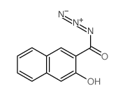 3-羟基-2-萘甲酰叠氮 结构式