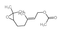 5-(3,3-dimethyloxiranyl)-3-methylpent-2-en-1-yl acetate 结构式