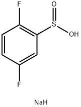 2,5-二氟苯亚磺酸钠 结构式