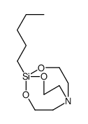 1-戊基-2,8,9-三氧杂-5-氮杂-1-硅杂双环[3.3.3]十一烷 结构式