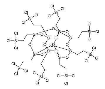 PSS-八(2-三氯硅乙基)取代物 结构式