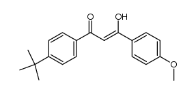 2-Propen-1-one, 1-[4-(1,1-dimethylethyl)phenyl]-3-hydroxy-3-(4-methoxyphenyl)-, (2Z)- 结构式